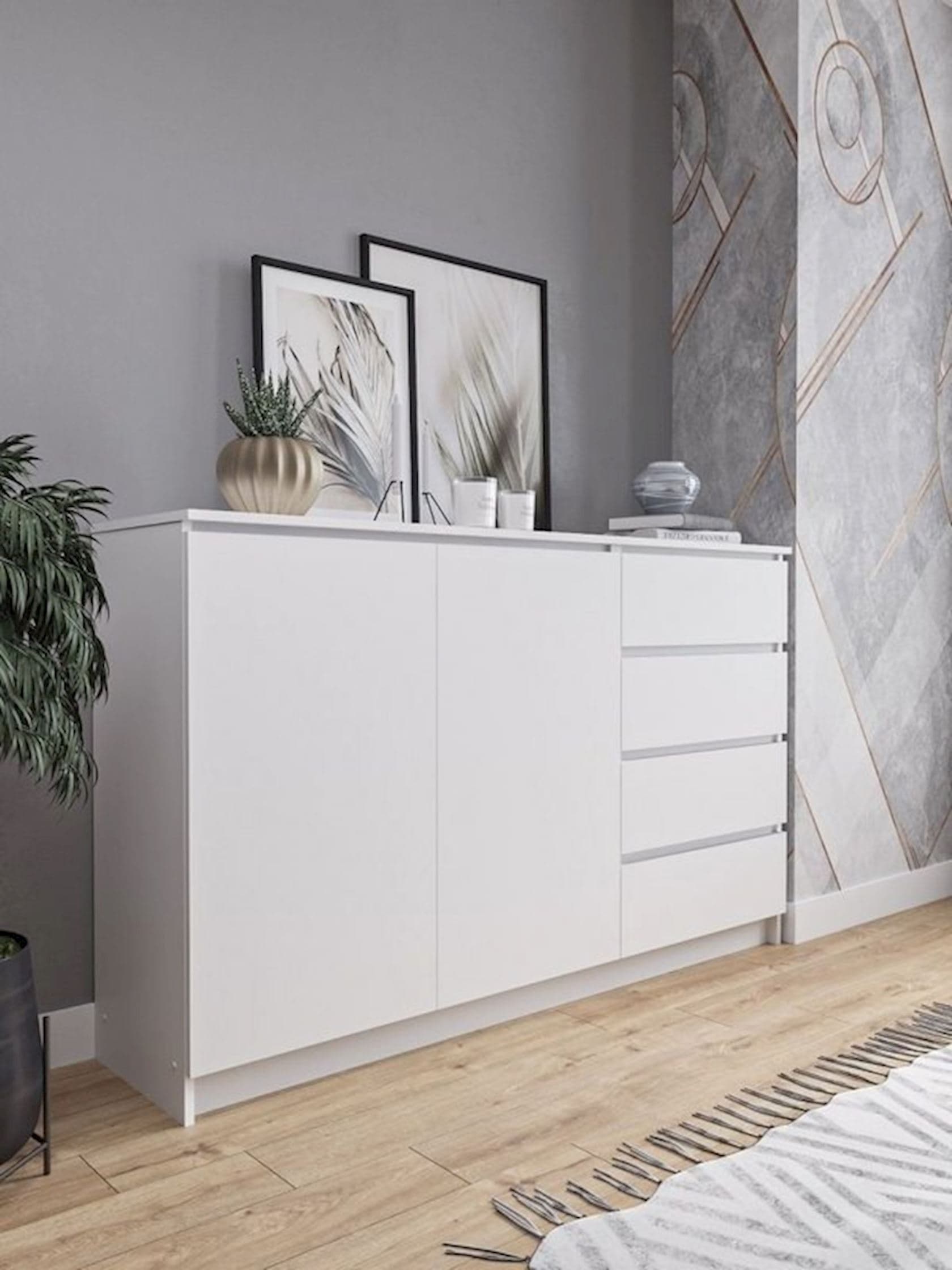 Komod, 99x160.4x40.4 sm, LDSP, ağ — изображение 5