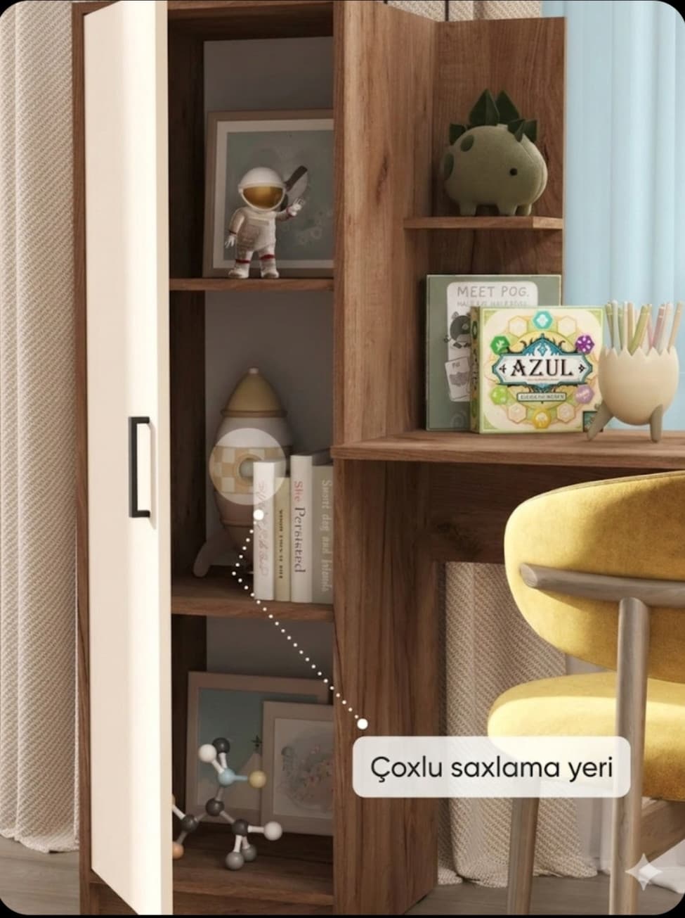 Yazı masası S018, laminat, bej, 140x50x140 sm — изображение 4