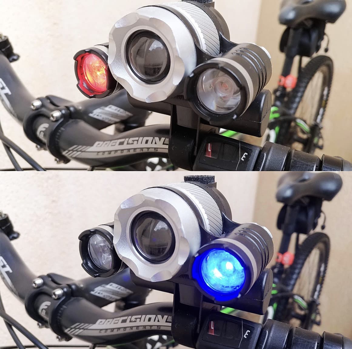 Velosiped ön fənəri No Brand 2000 Lumens Black — şəkil 3