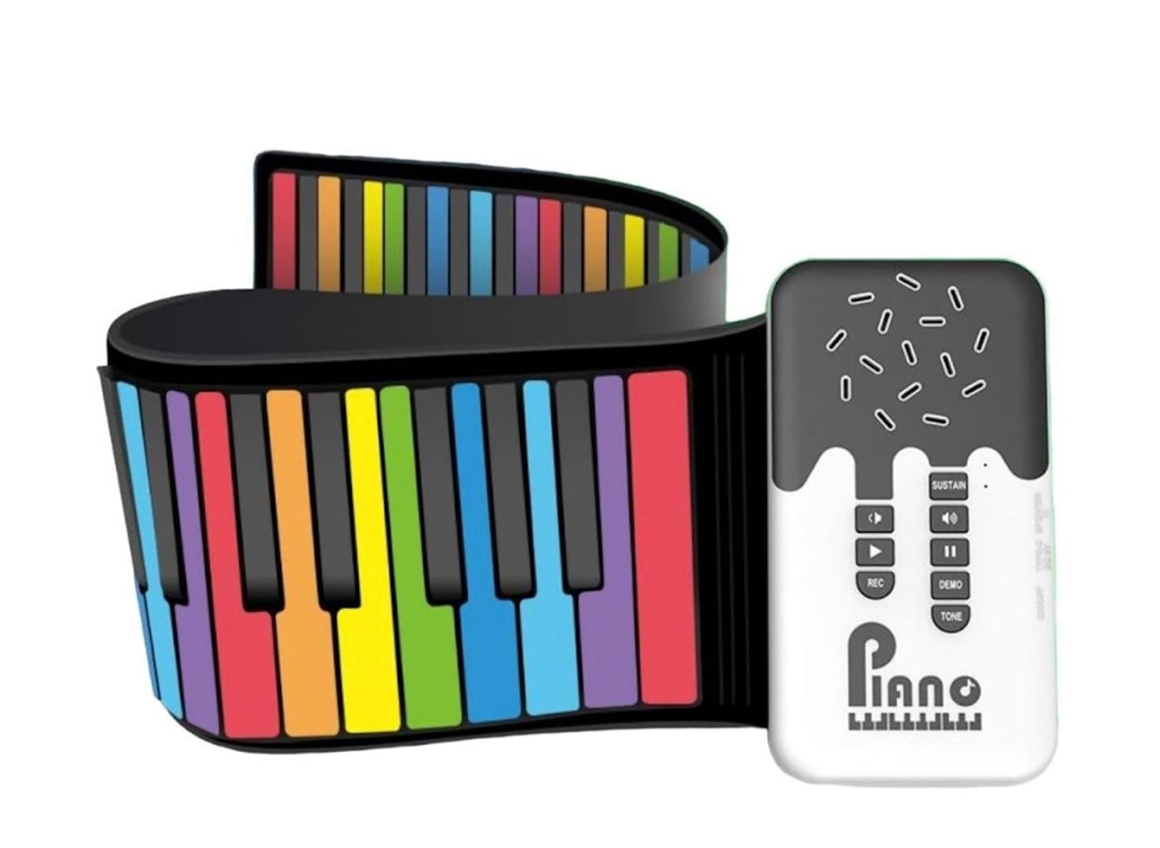 Elastik piano uşaq üçün, rəngbərəng, 81x14 sm — şəkil 5