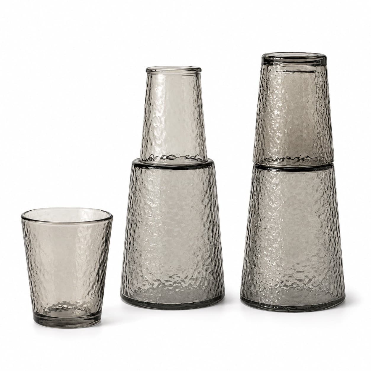Stəkan dəsti 3972, şüşə, boz, 300 ml, 6 əd