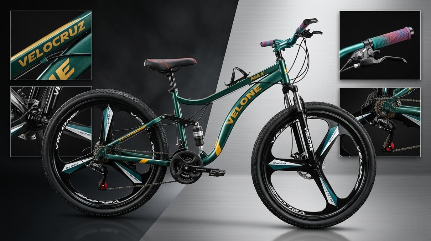 Dağ velosipedi Velocruz 29, tünd yaşıl — şəkil 2