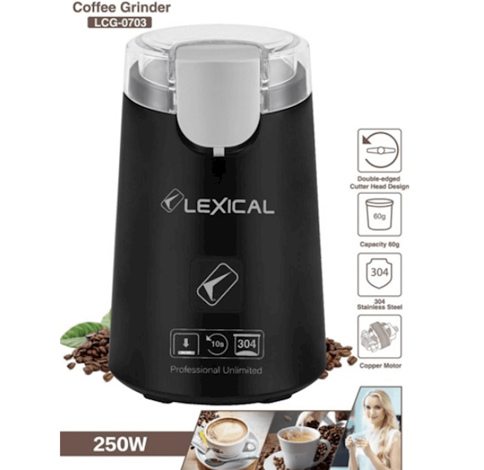 Qəhvəüyüdən Lexical LCG-0703 Black — image 2