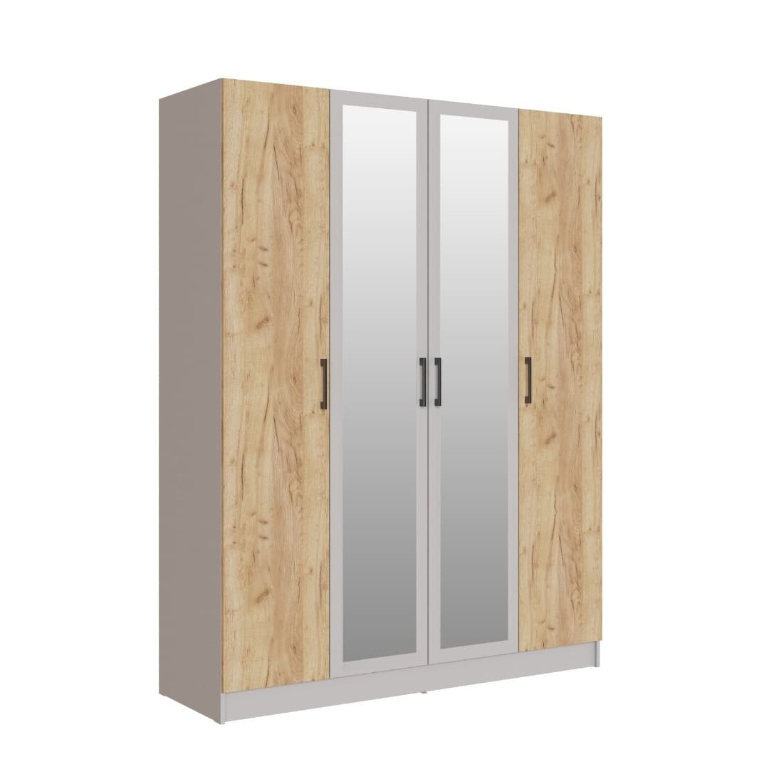 Şkaf SO77, laminat, krem/votan, 50x160x230 sm — изображение 2