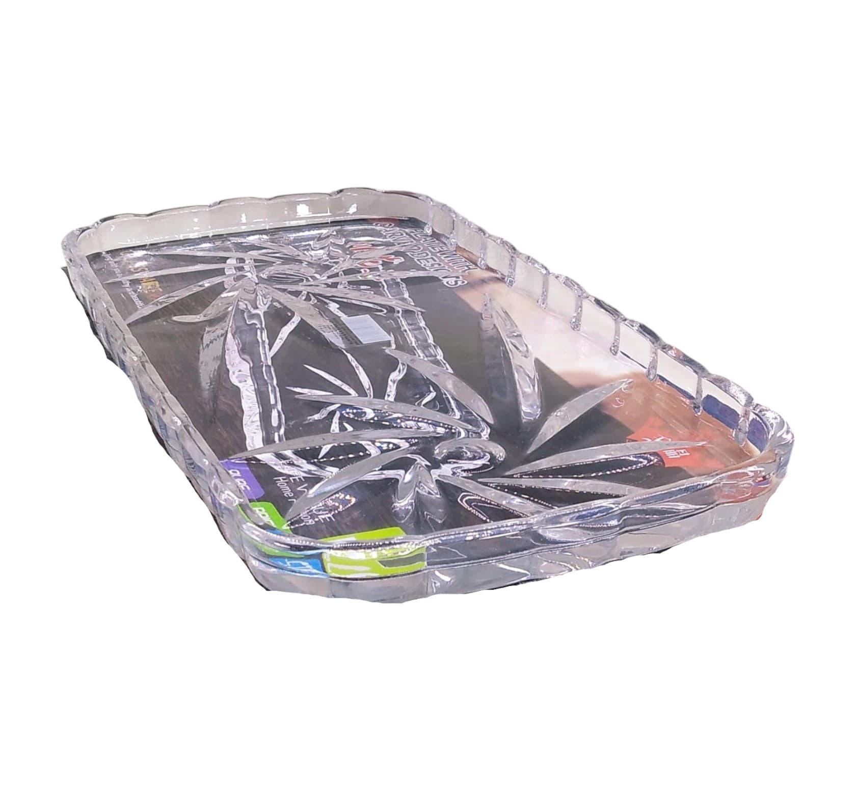 Tort üçün nimçə Yujing Glass Ware YJP-7401, şəffaf