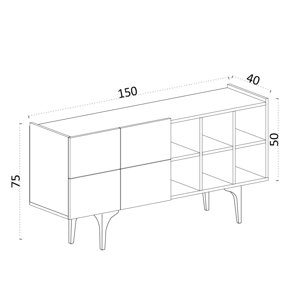 Konsol Elegant Wood ZARR118 — şəkil 5