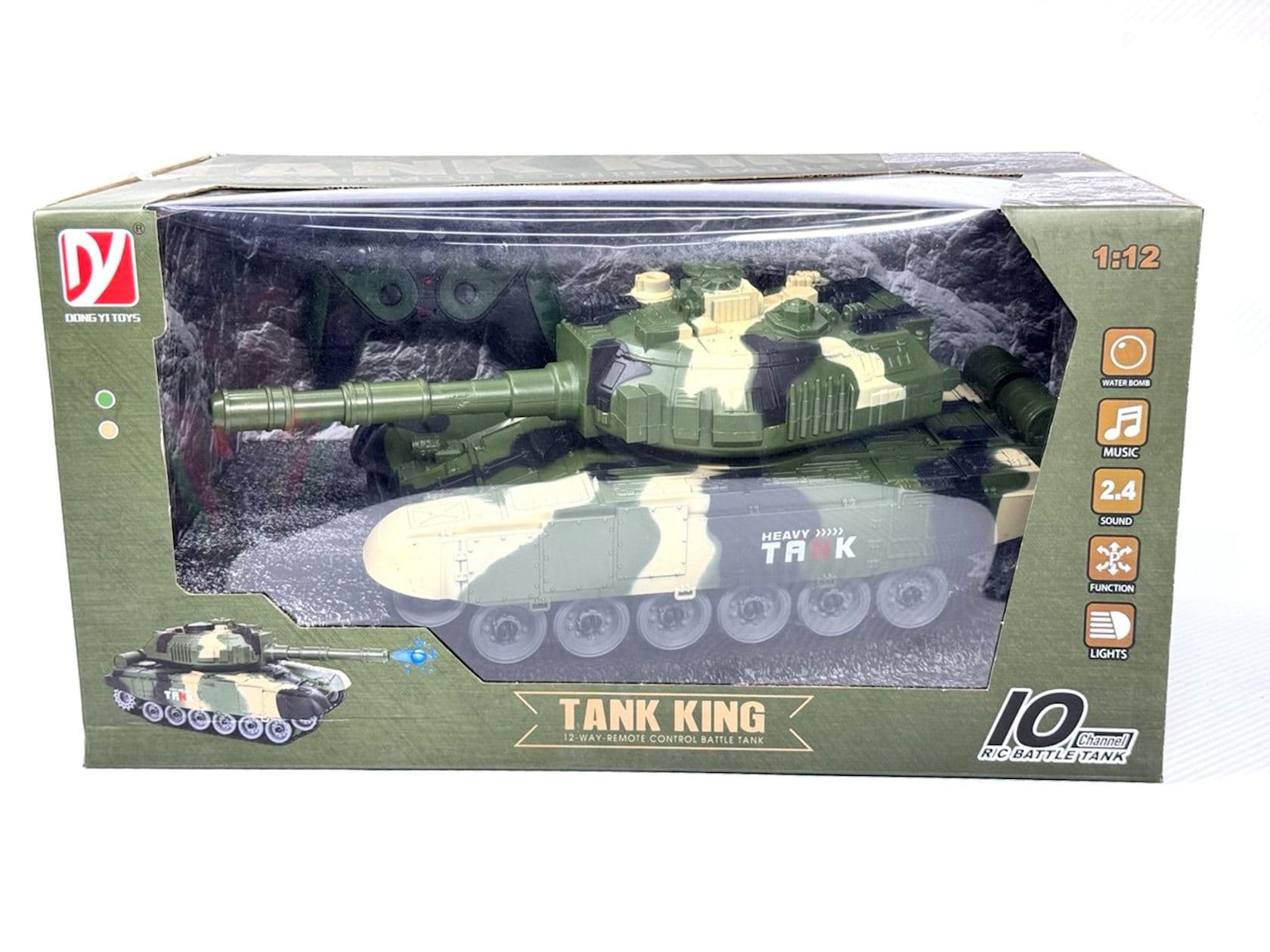 Radio ilə idarə olunan tank Tank King A8863-145, rəngbərəng