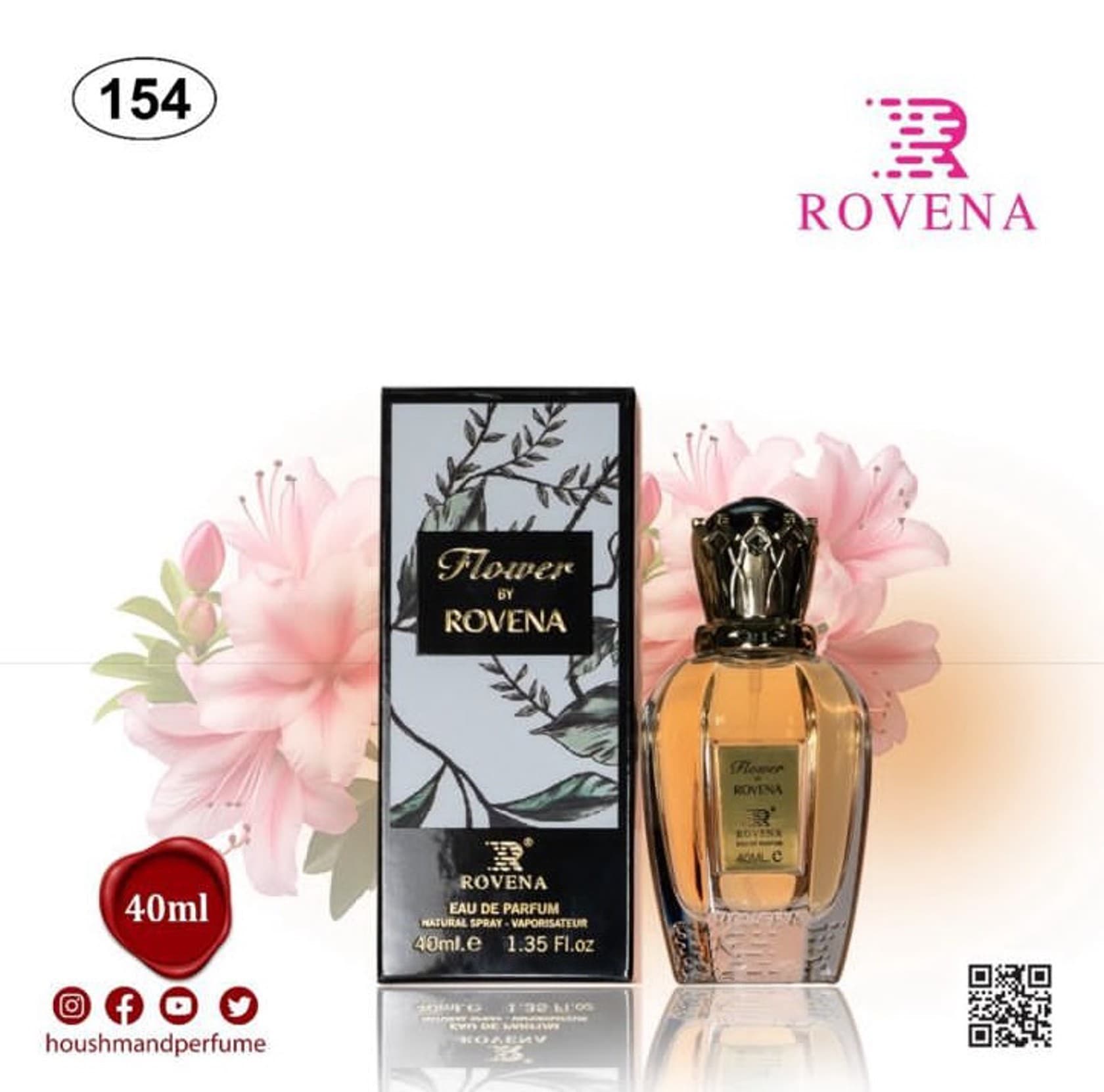 Rovena Flower by Rovena qadınlar üçün ətir suyu 40 ml