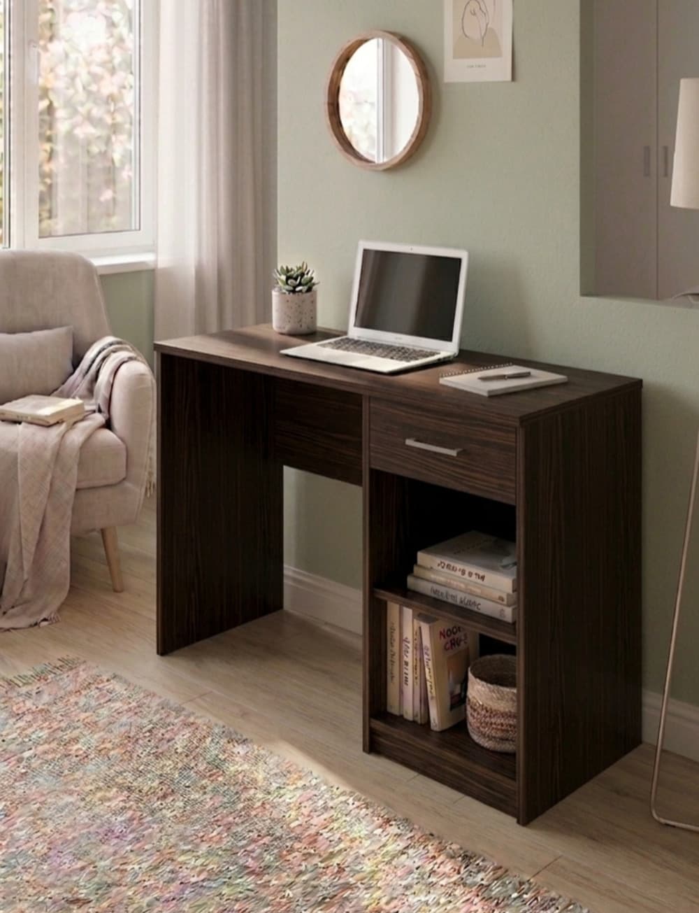 Yazı masası MB 9, Venge, laminat, 110x75x50 sm