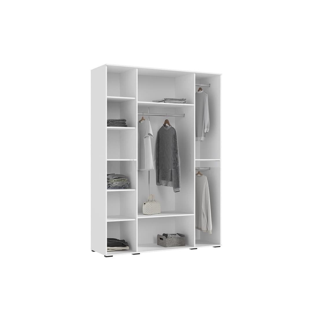 Şkaf SO76, laminat, ağ, 50x160x230 sm — изображение 3