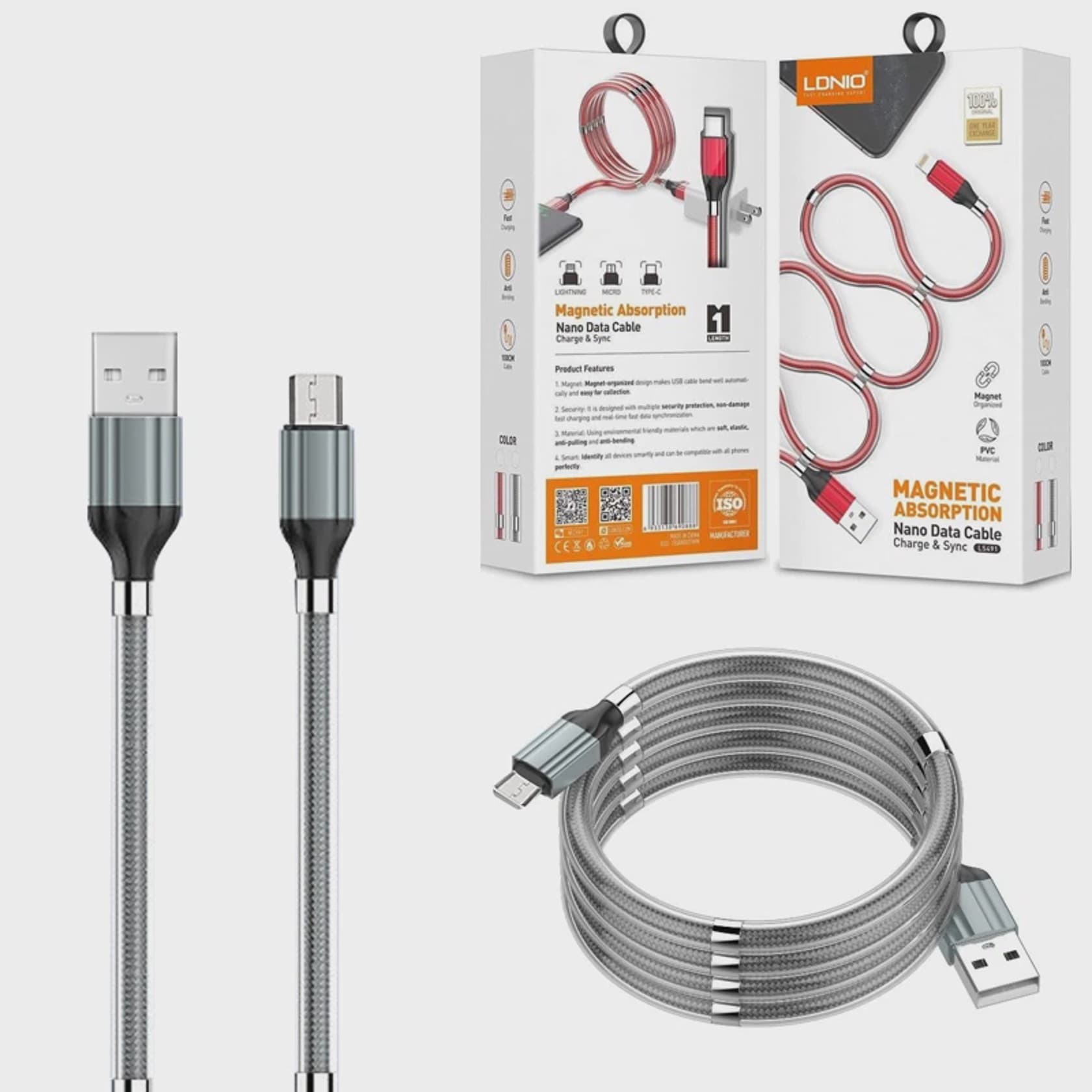 Kabel Micro USB LDNIO LS491 Nano, Ağ