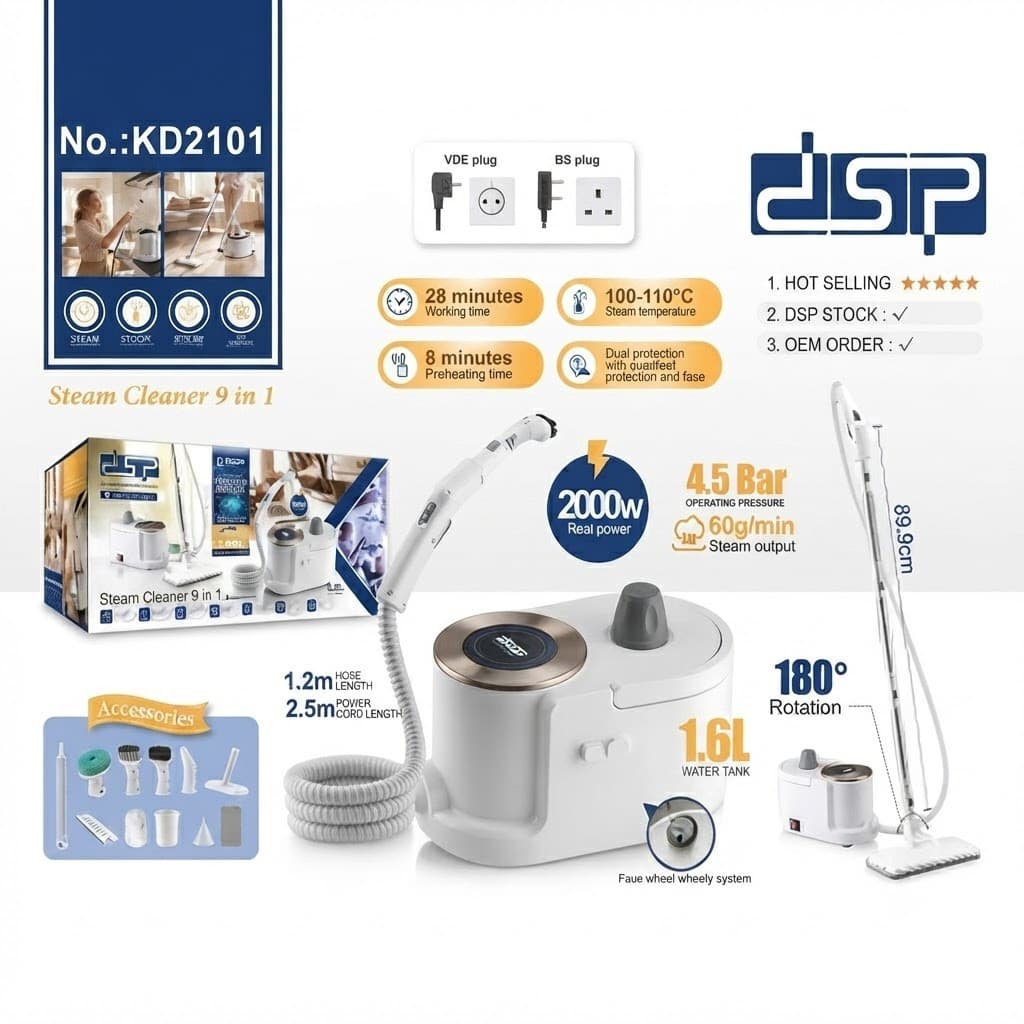 Buxar təmizləyicisi DSP KD2101, 2000 Vt