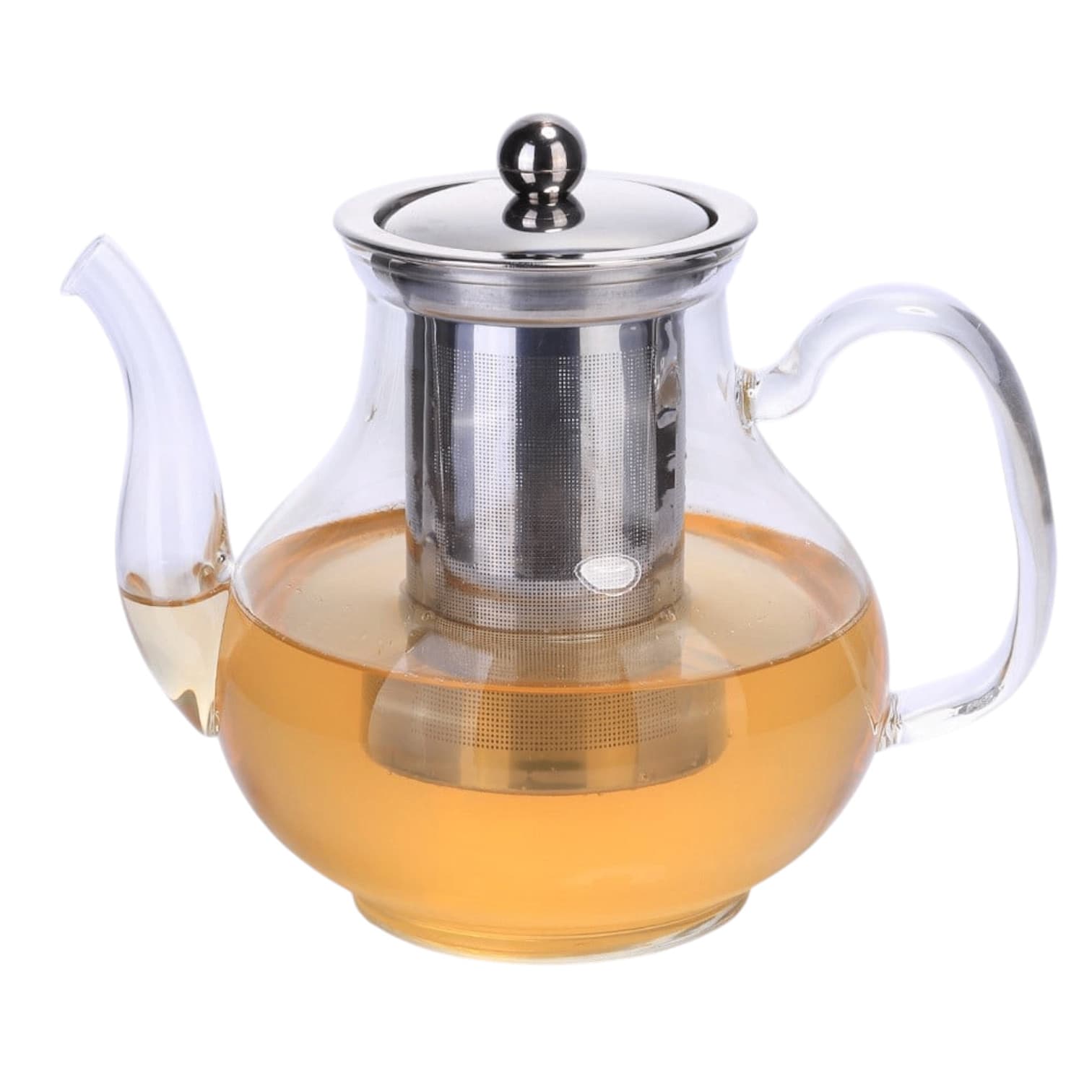 Dəmləmə çaydanı GR-44, şüşə, süzgəc ilə, 1200 ml