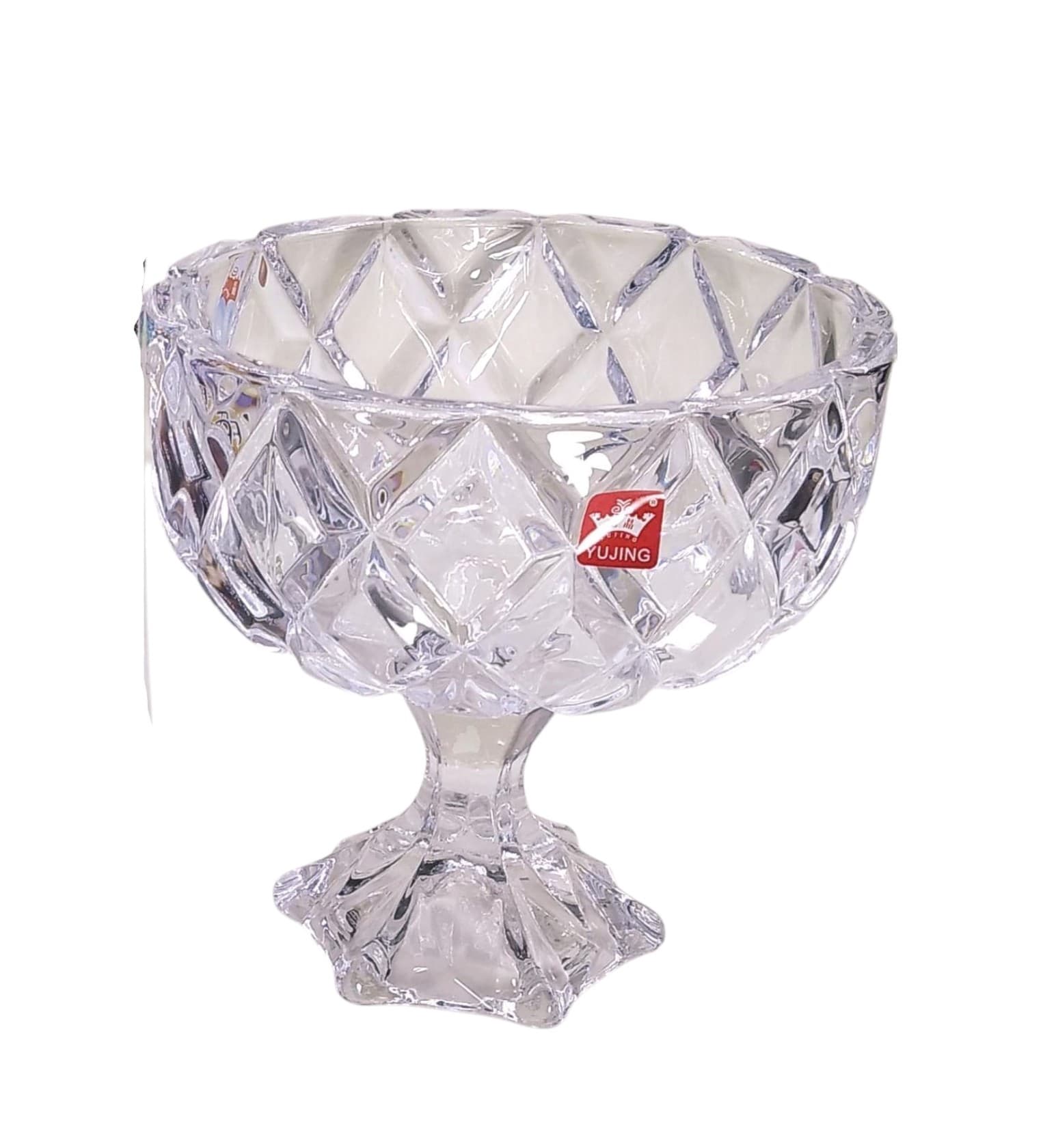 Şəkər qabı Yujing Glass Ware YJP-7081-2, şüşə, şəffaf