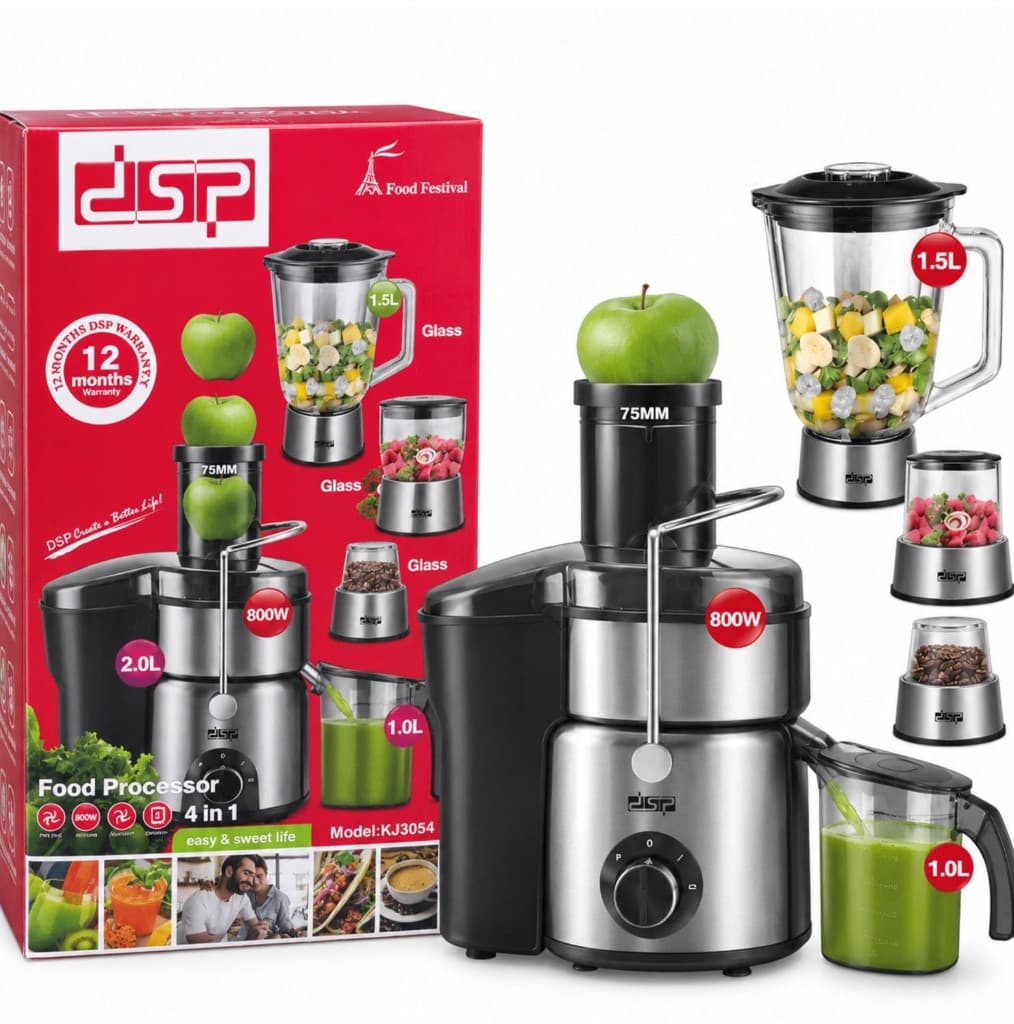 Şirəçəkən DSP PP97, qarışıq, 800 Vt, 1.5 L, gümüşü