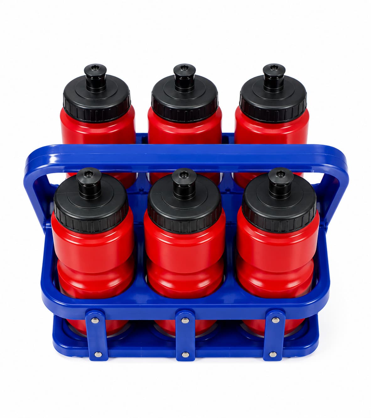 İdman su qabı dəsti, qida plastiki, 1000 ml, qırmızı