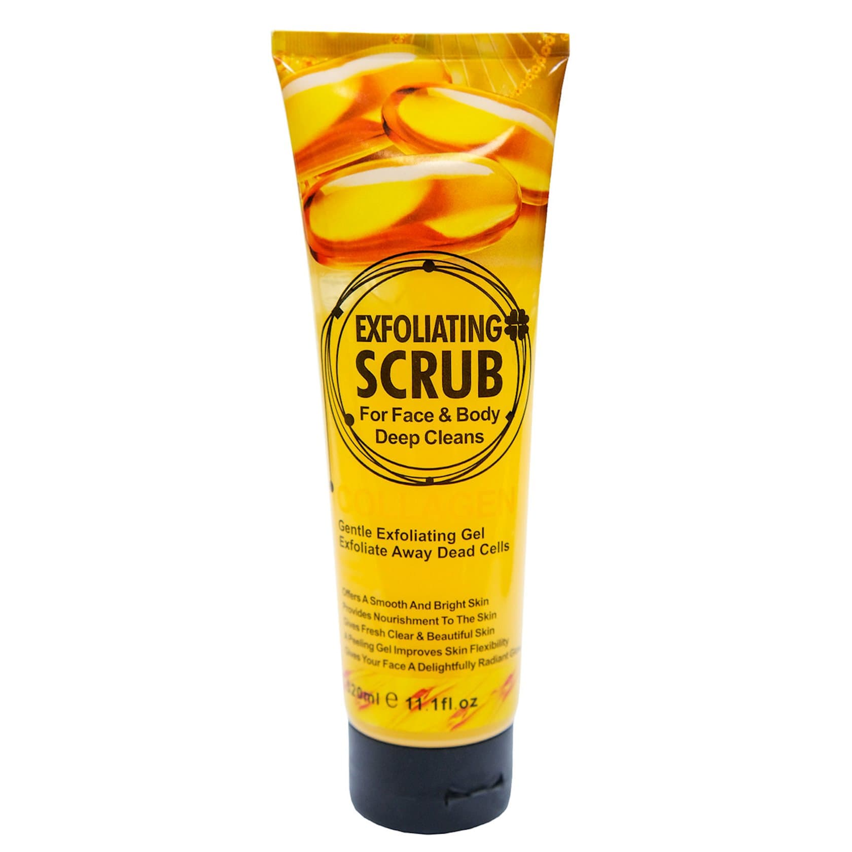 Üz və bədən üçün skrab Wokali Collagen Exfoliating Scrub, aşındırıcı, 320 ml