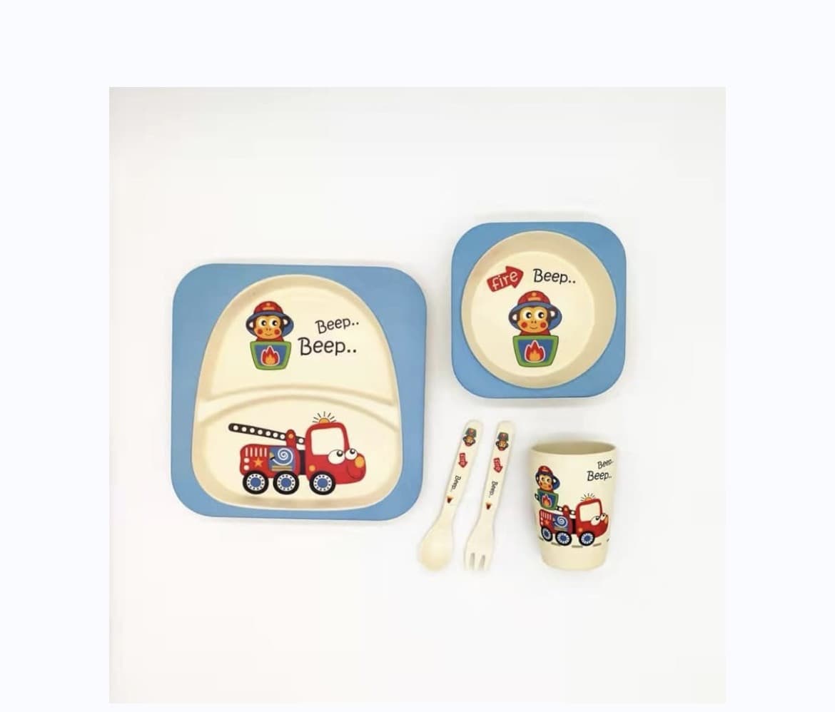 Uşaqlar üçün bəslənmə qabı dəsti 83812834, keramika, 5 əşya
