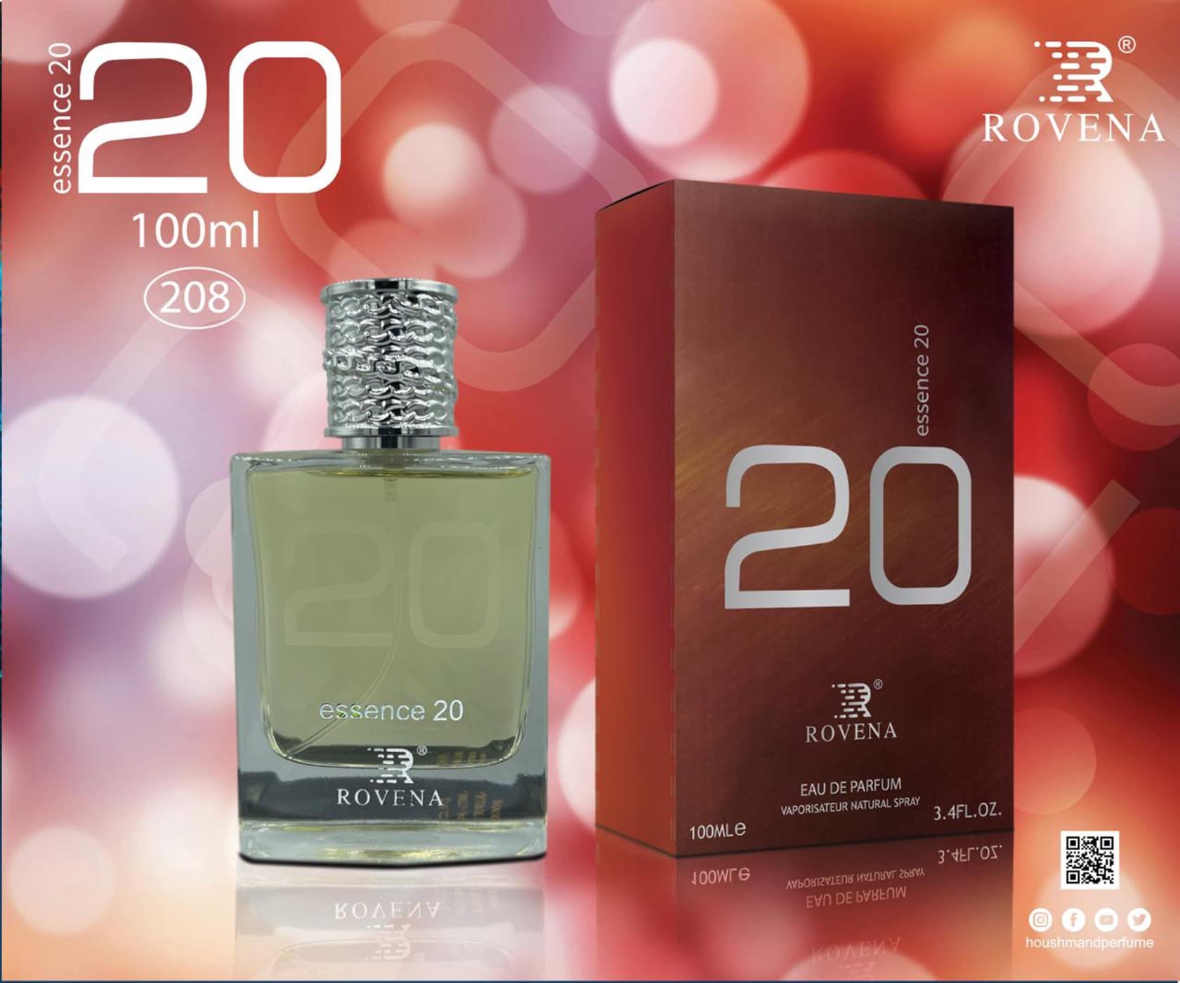 Rovena Essence 20 kişilər üçün ətir suyu 100 ml.