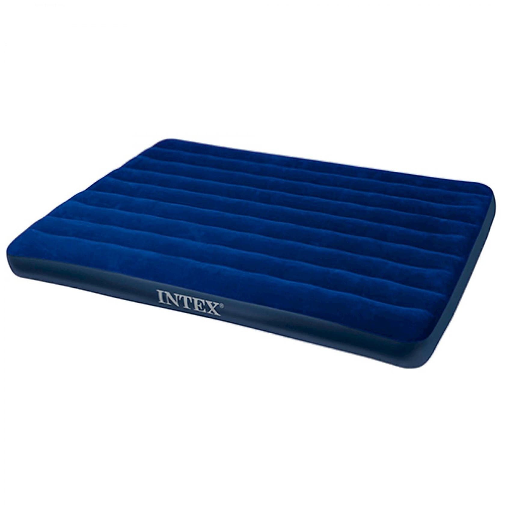 İkinəfərli şişirdilmiş döşək Intex Classic Downy Airbed 64759, göy, 152x203x25 sm — şəkil 2