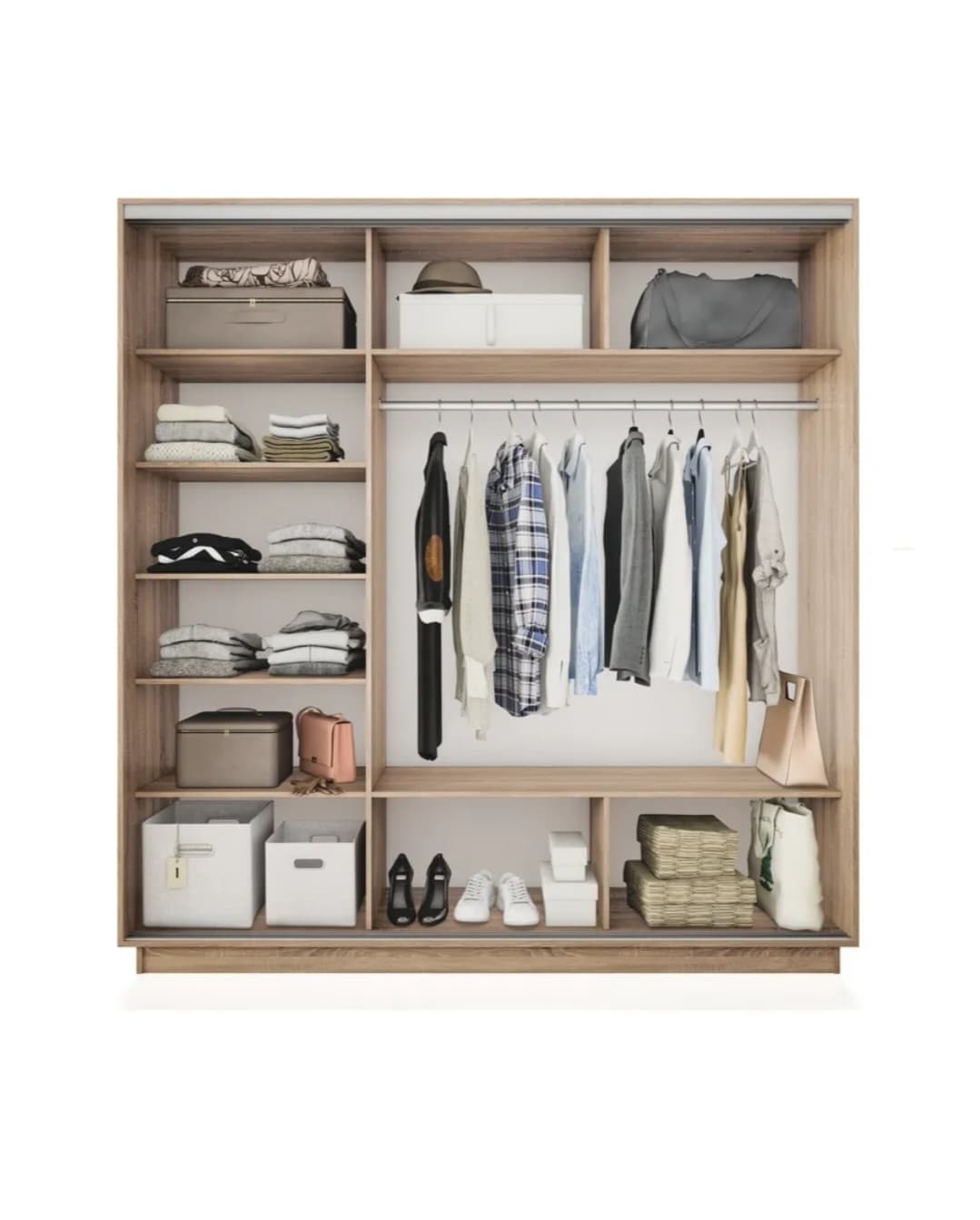 Şkaf SO00107, laminat, sonoma, 220x200x60 sm — изображение 3