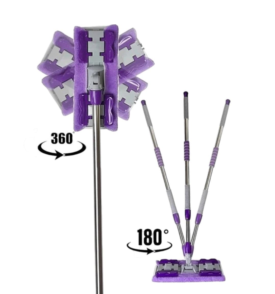 Platformalı mikrofiber süpürgə, bənövşəyi