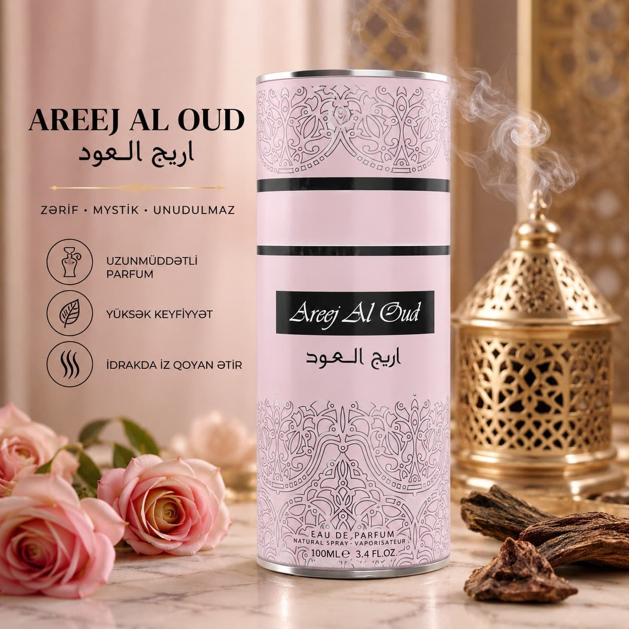 Areej Al Oud ətir suyu uniseks, 100 ml