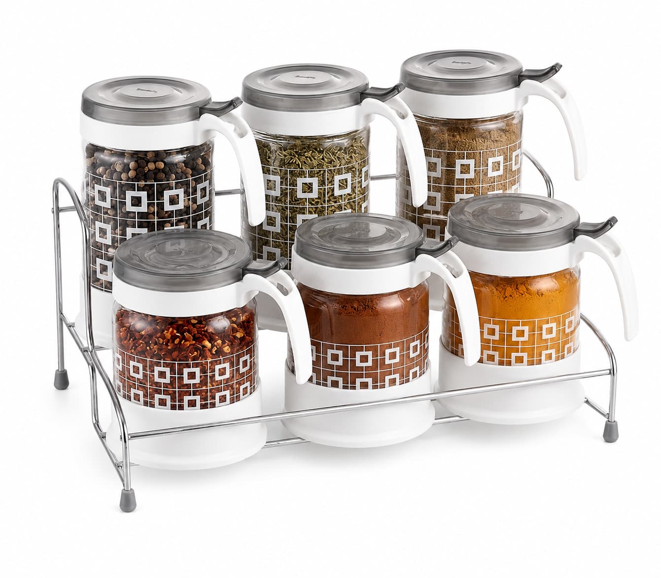 Ədviyyat saxlama dəsti 11886, 1000 ml, şüşə, 6 ədəd