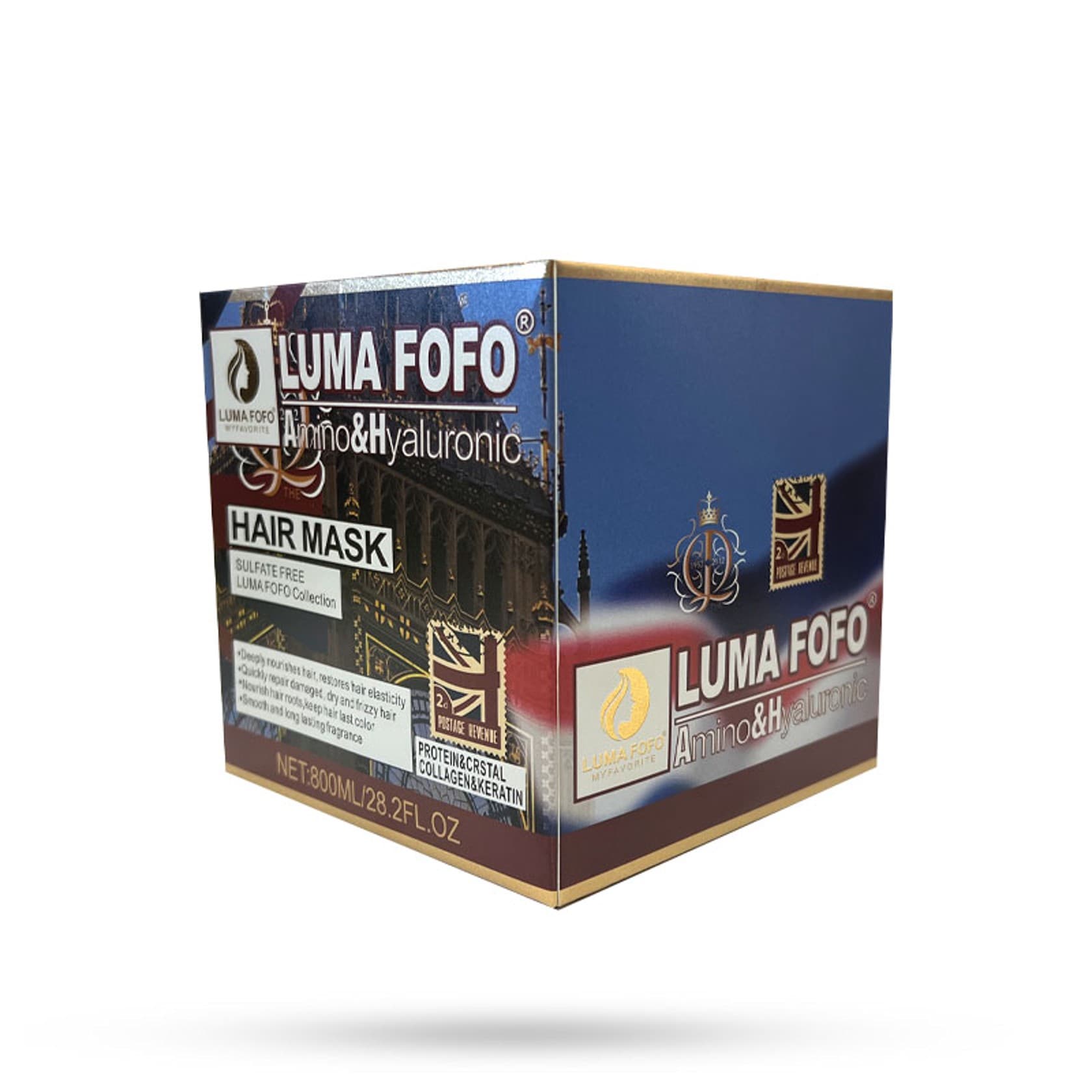 Saçlar üçün maska Luma Fofo Amino & Hyaluronic 800 ml