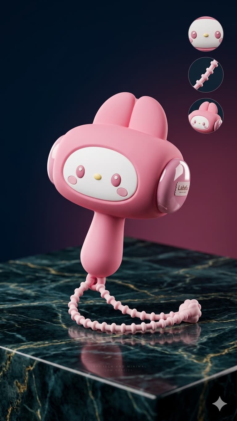 Сığcığa My Melody Pop It, 3+ yaş, rezin, çəhrayı