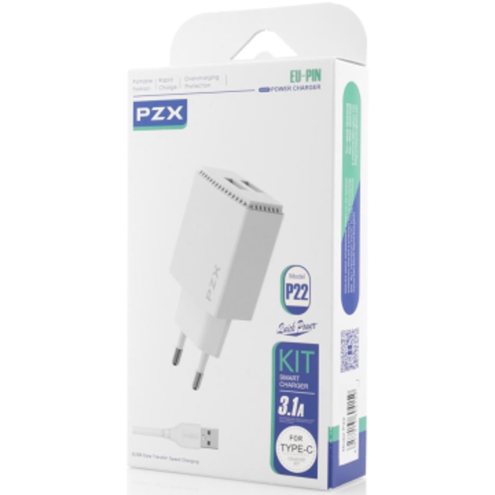 Şəbəkə enerji toplama cihazı PZX P22 USB, Ağ