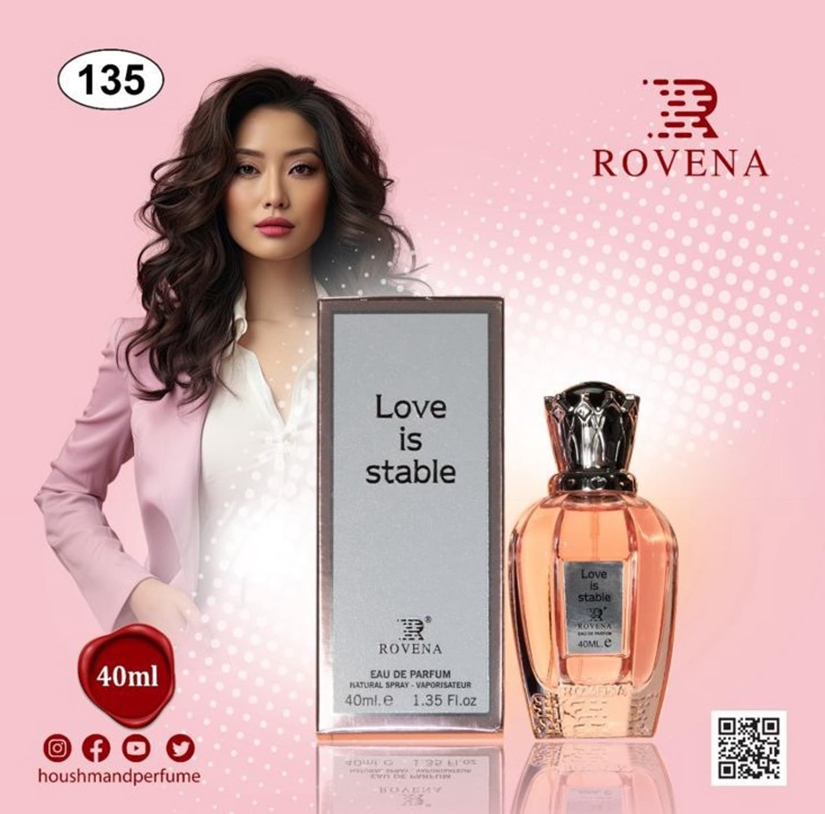 Rovena Love Is Stable qadınlar üçün ətir suyu 40 ml