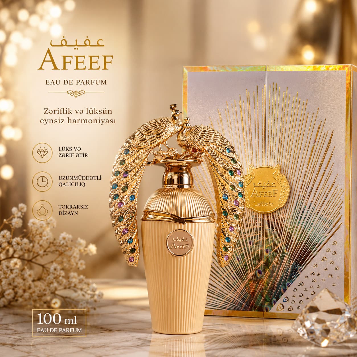 Afeef qadınlar üçün ətir, 100 ml