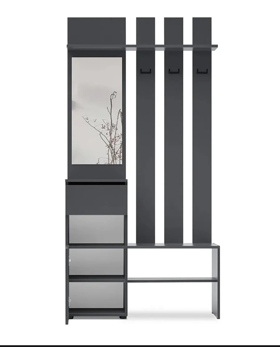 Şkaf, laminat, antrasit, 200x100x35 sm — image 3