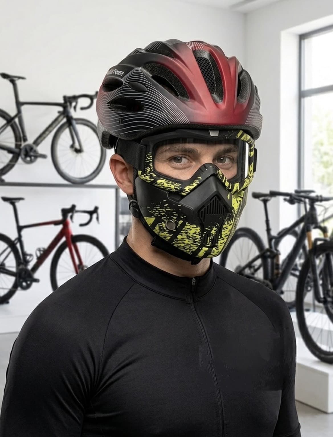 Velosiped və motosikl üçün dəbilqə və qoruyucu maska dəst 34004258