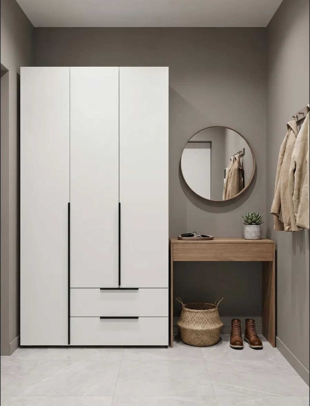 Şkaf SO00103, laminat, ağ, 203x120x50 sm — image 3