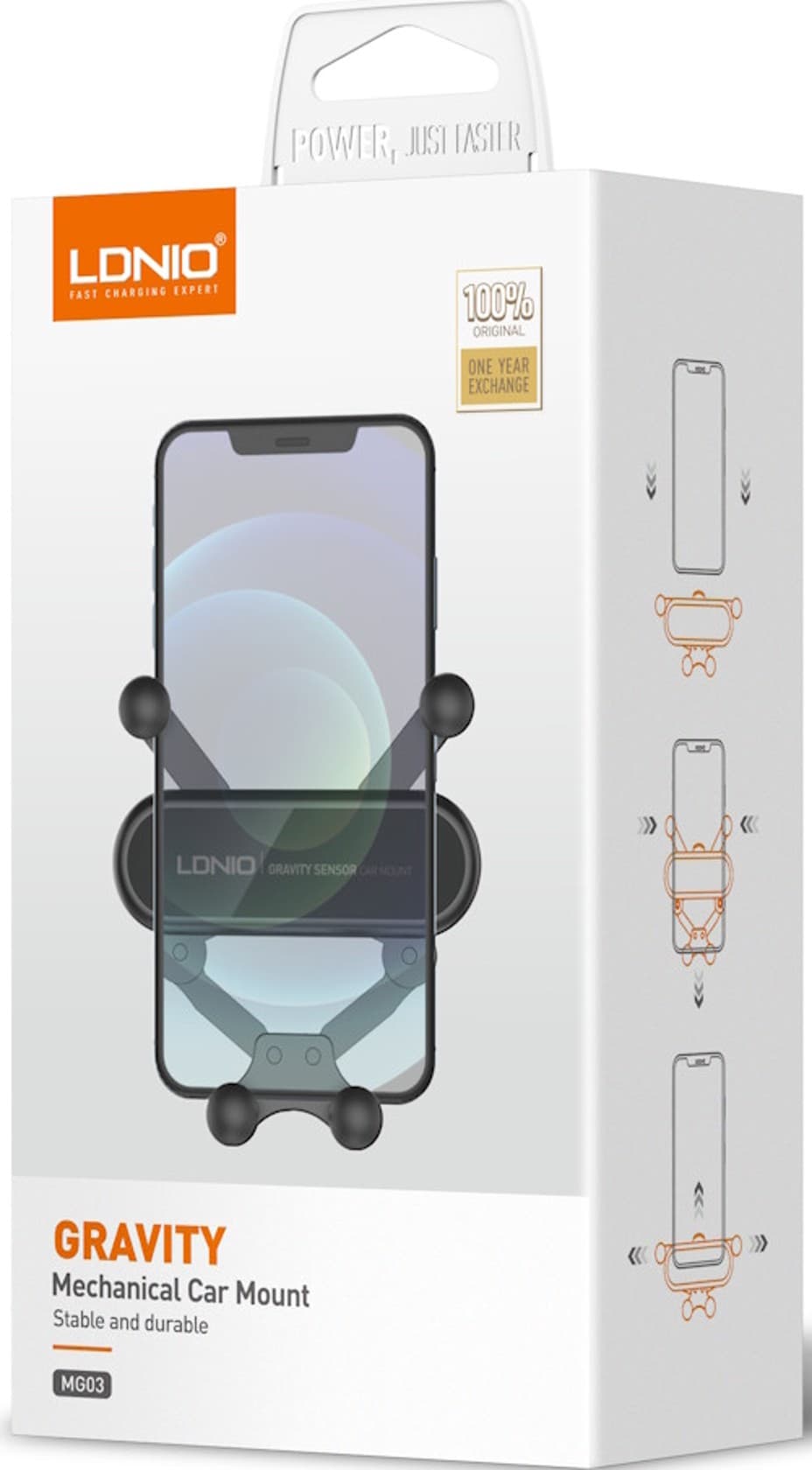 Avtomobil üçün telefon tutacağı LDNIO MG03