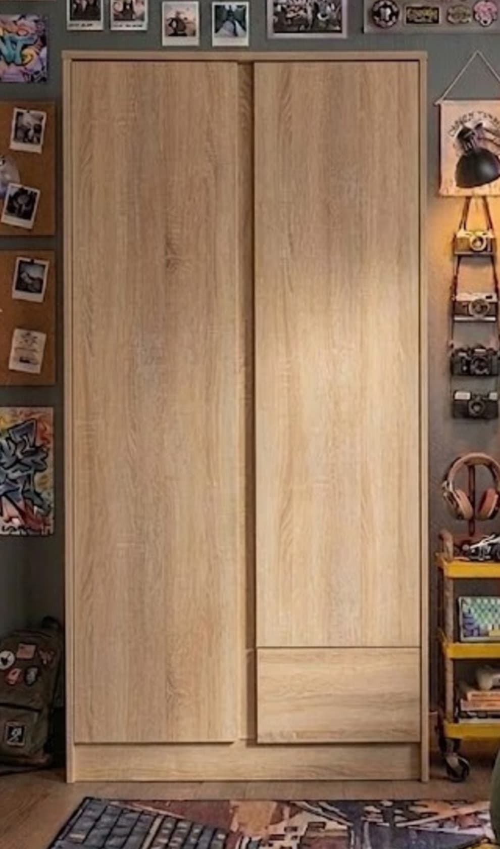 Döşəməüstü dolab, Laminat, Sonoma, 180x75x50 sm