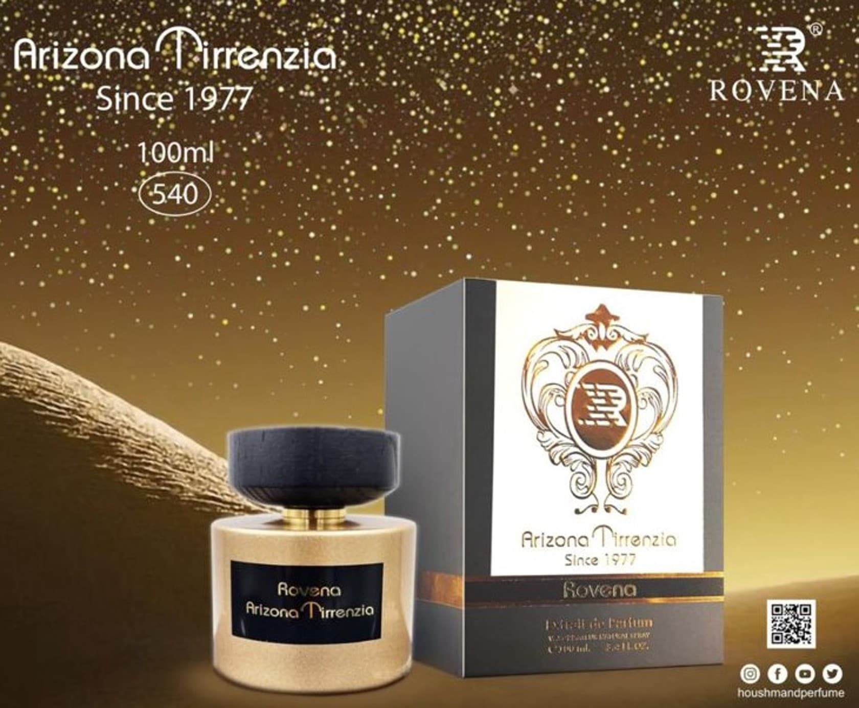 Rovena Arizona Tirrenzia uniseks ətir suyu 100 ml