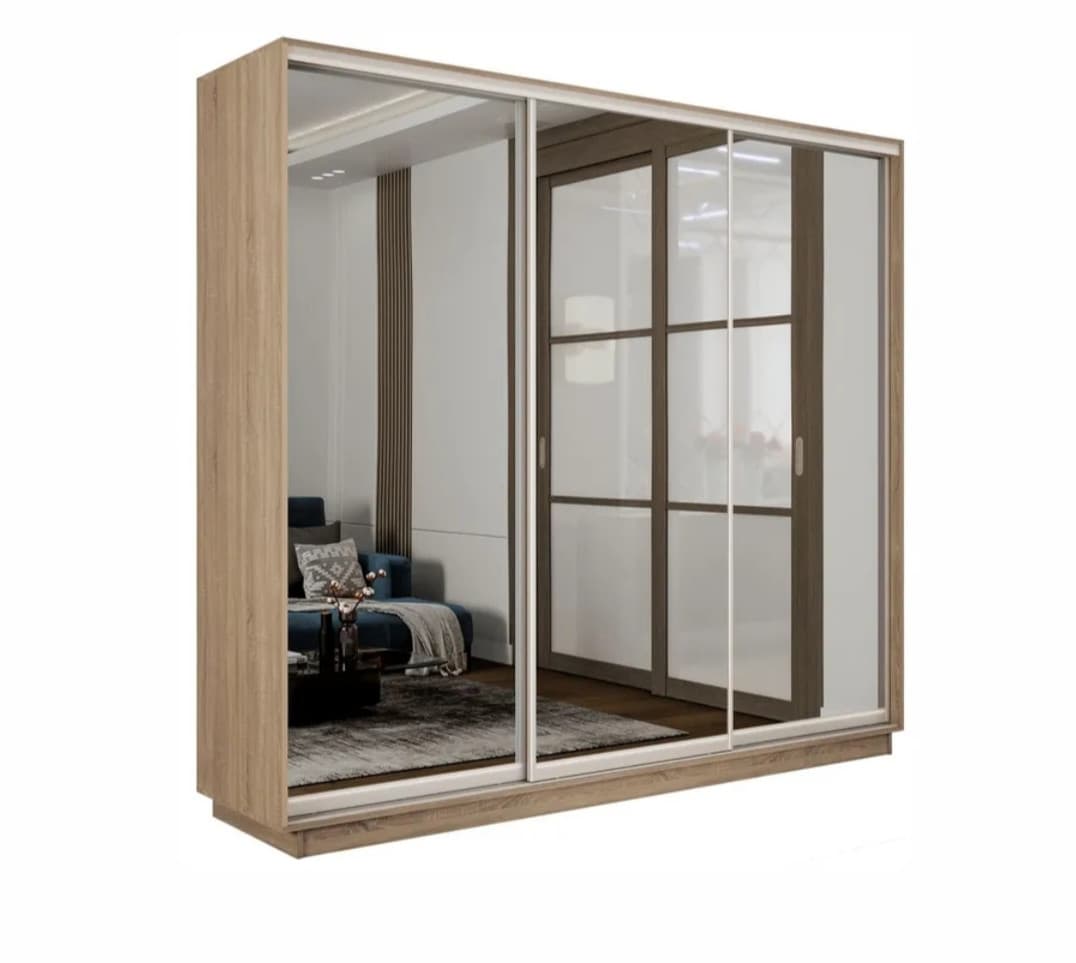 Şkaf SO00107, laminat, sonoma, 220x200x60 sm