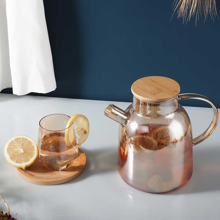 Çaydan GR-47, şüşə, bambuk qapaqlı, 1.5 l — изображение 2