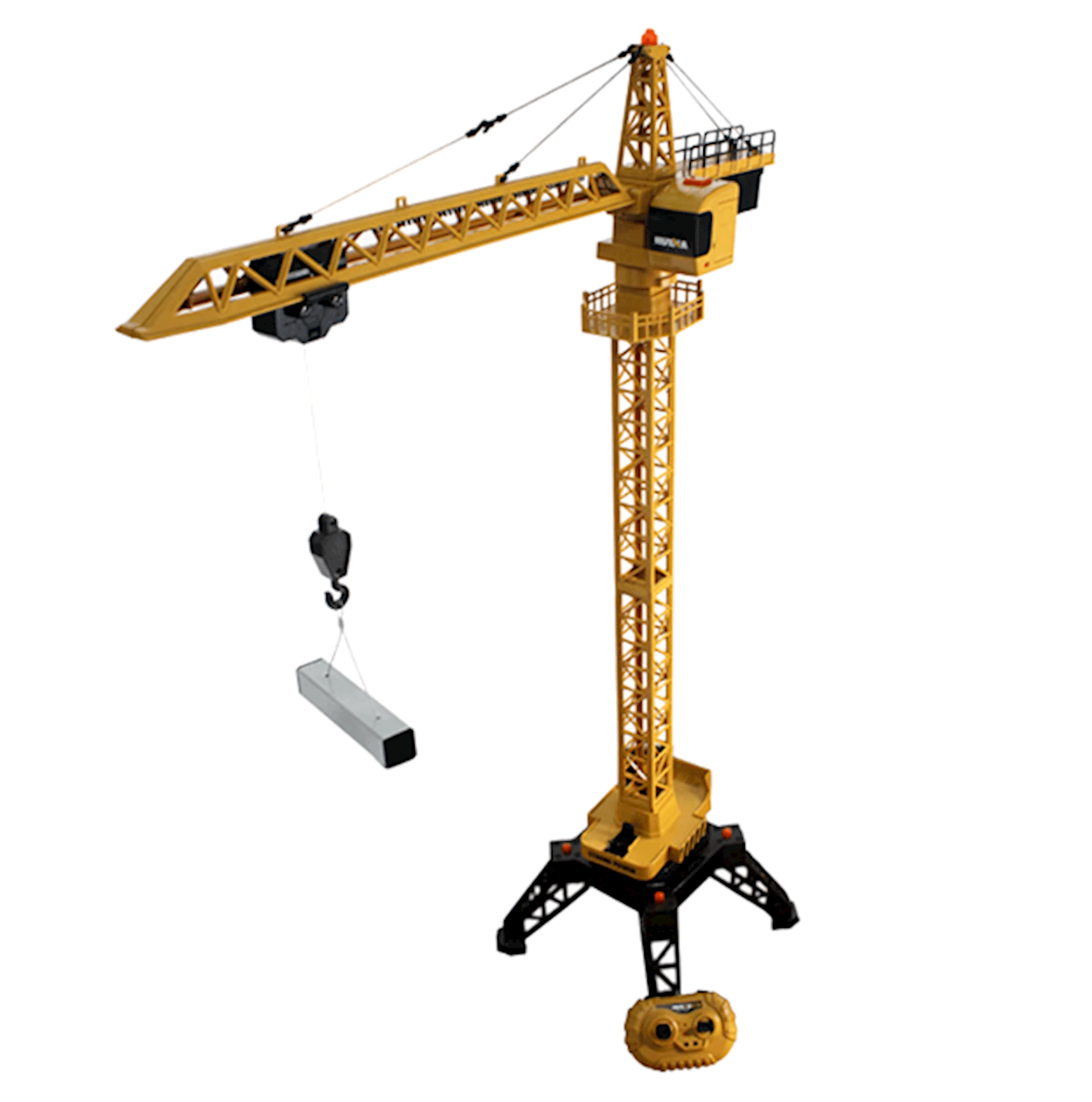 Radio ilə idarə olunan kran Huina 1585, sarı, 92x34x120 sm, +3 yaş — şəkil 2