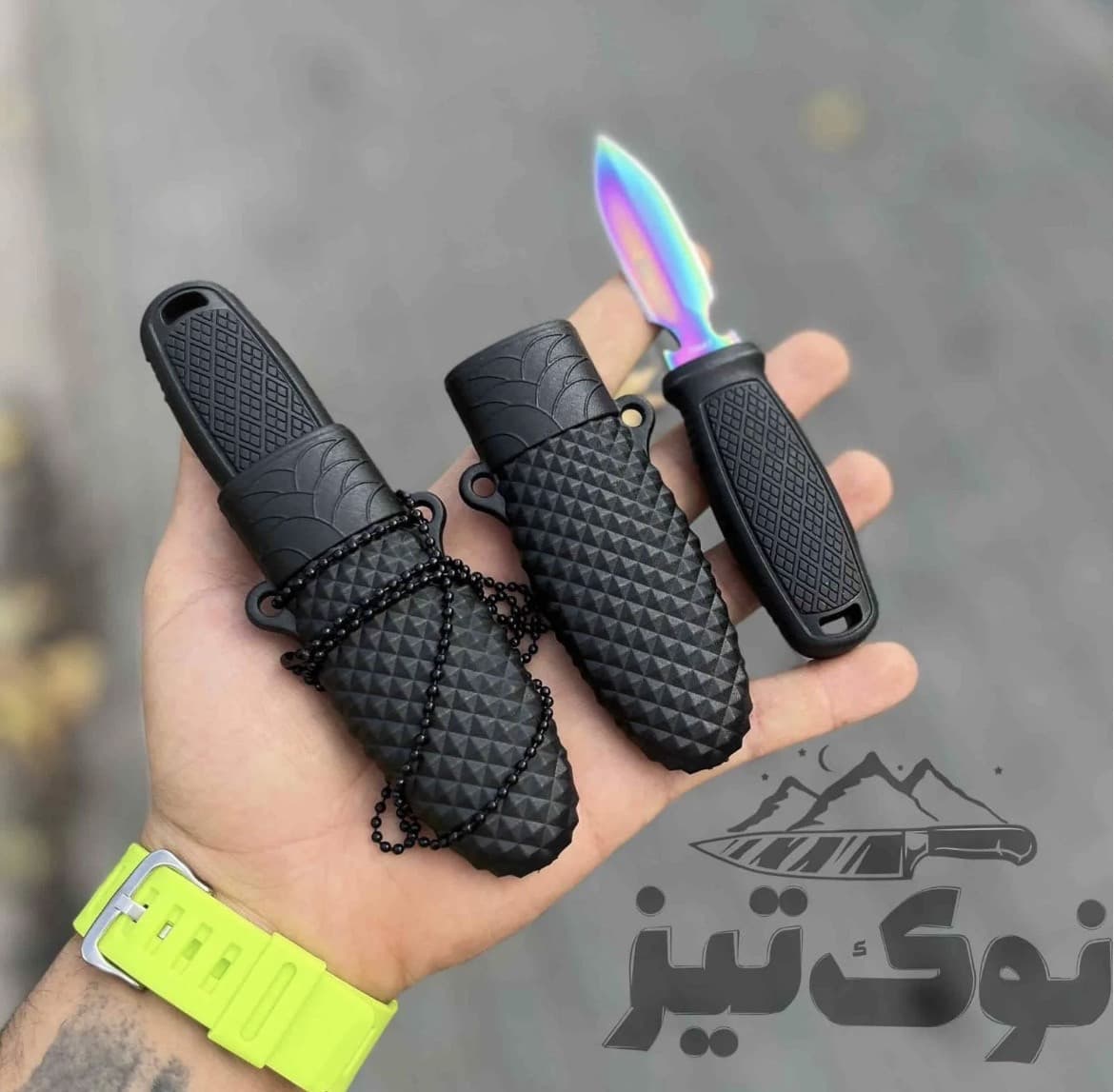 Kempinq üçün bıçaq, qara — şəkil 2
