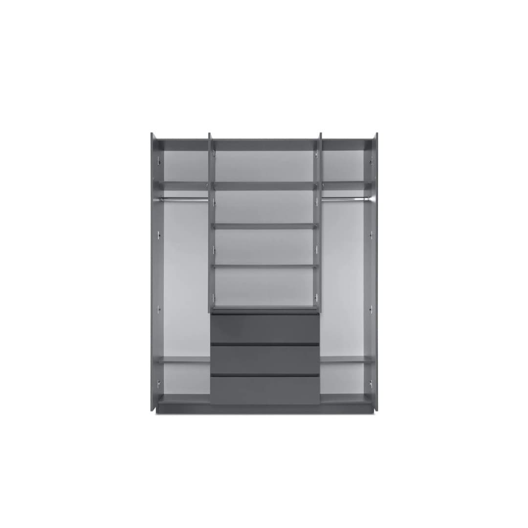 Şkaf SO74, laminat, antrasit, 50x160x200 sm — şəkil 6