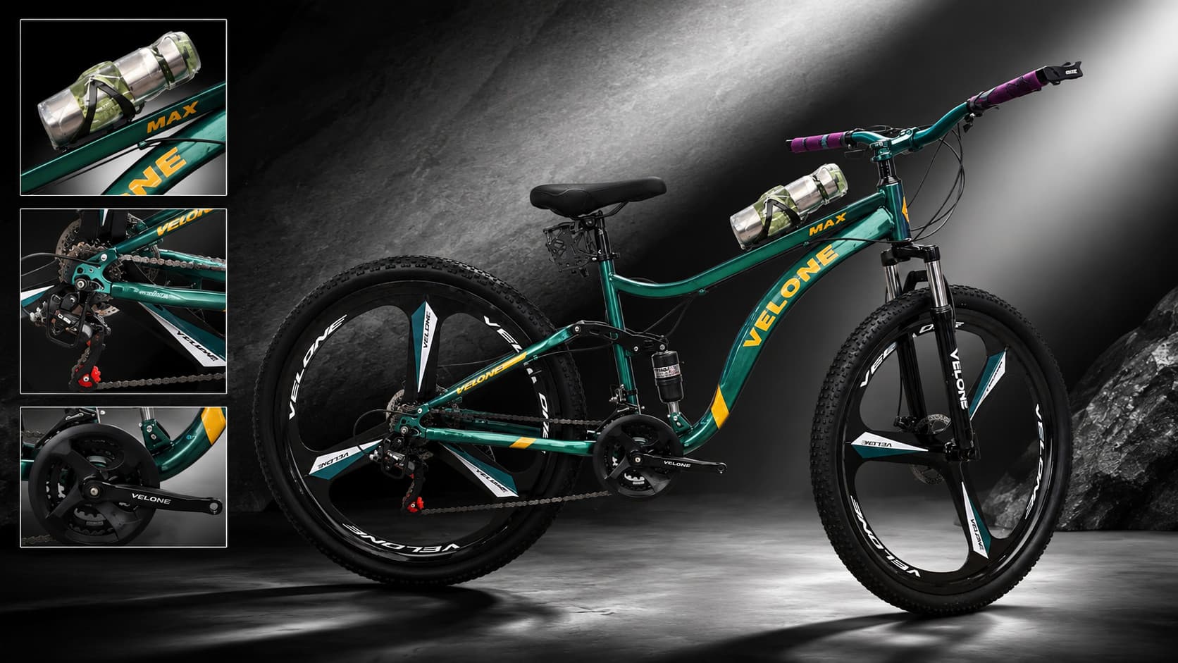 Dağ velosipedi Velocruz 29, tünd yaşıl