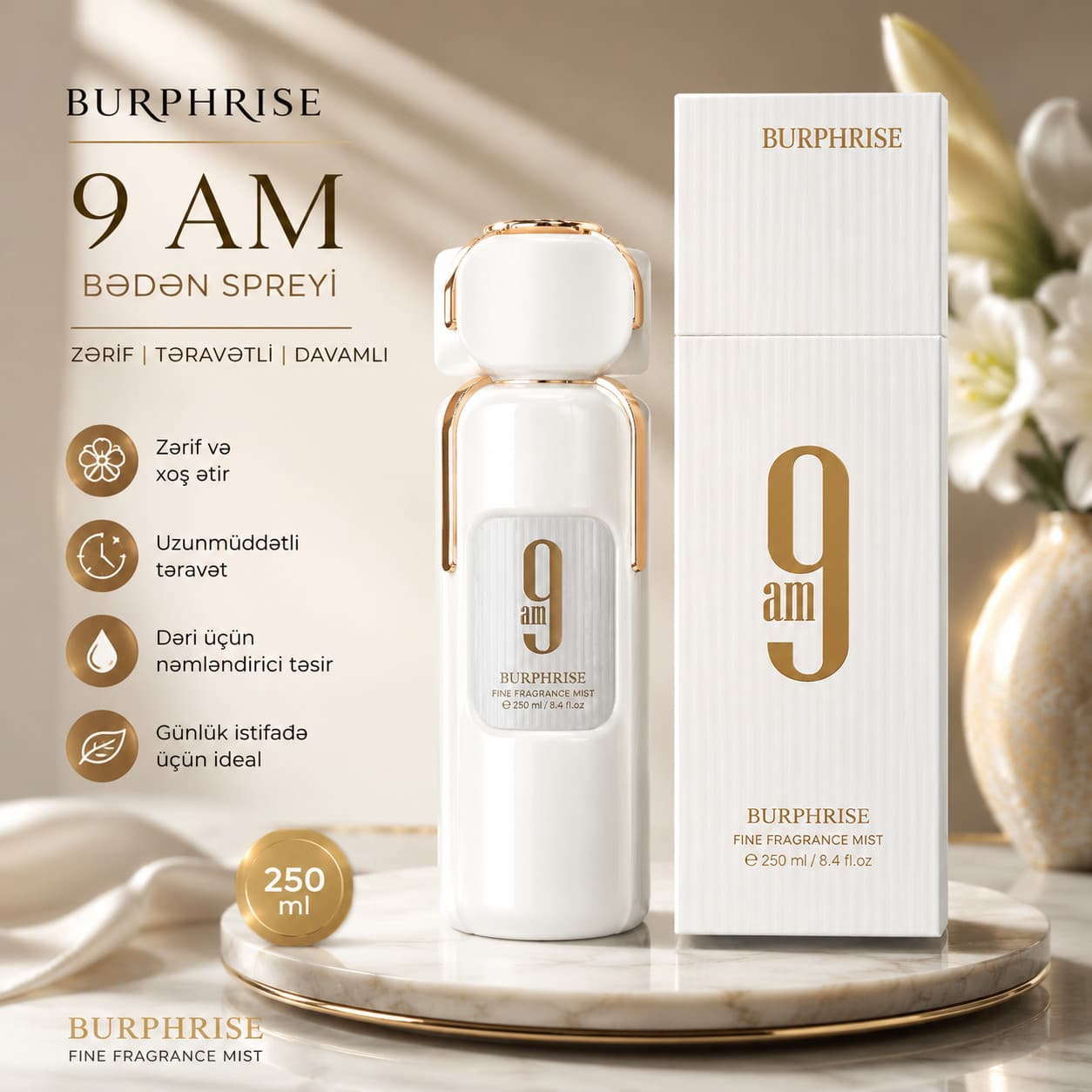Bədən üçün sprey Arabian Noir, 250 ml