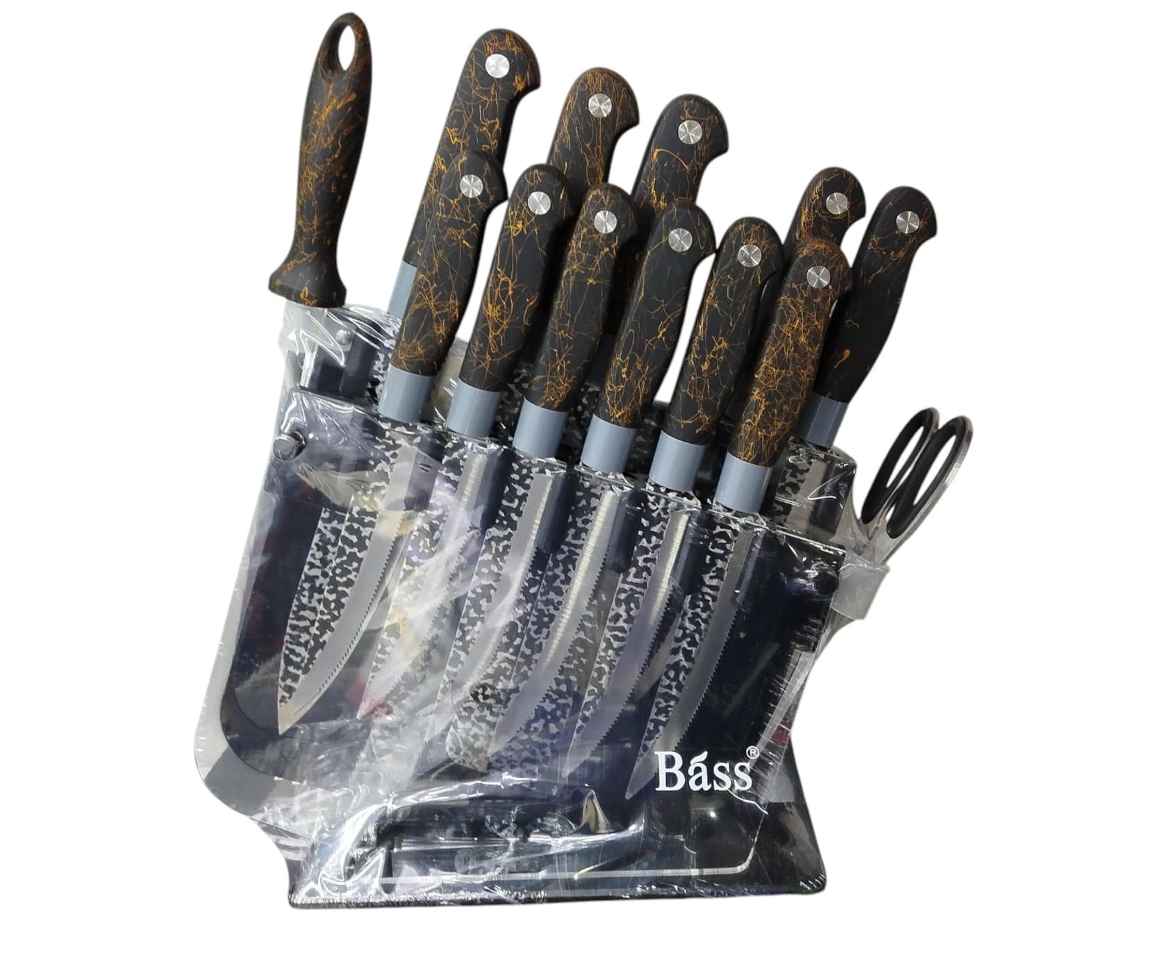 Bıçaq dəsti Bass PC-0058, qara