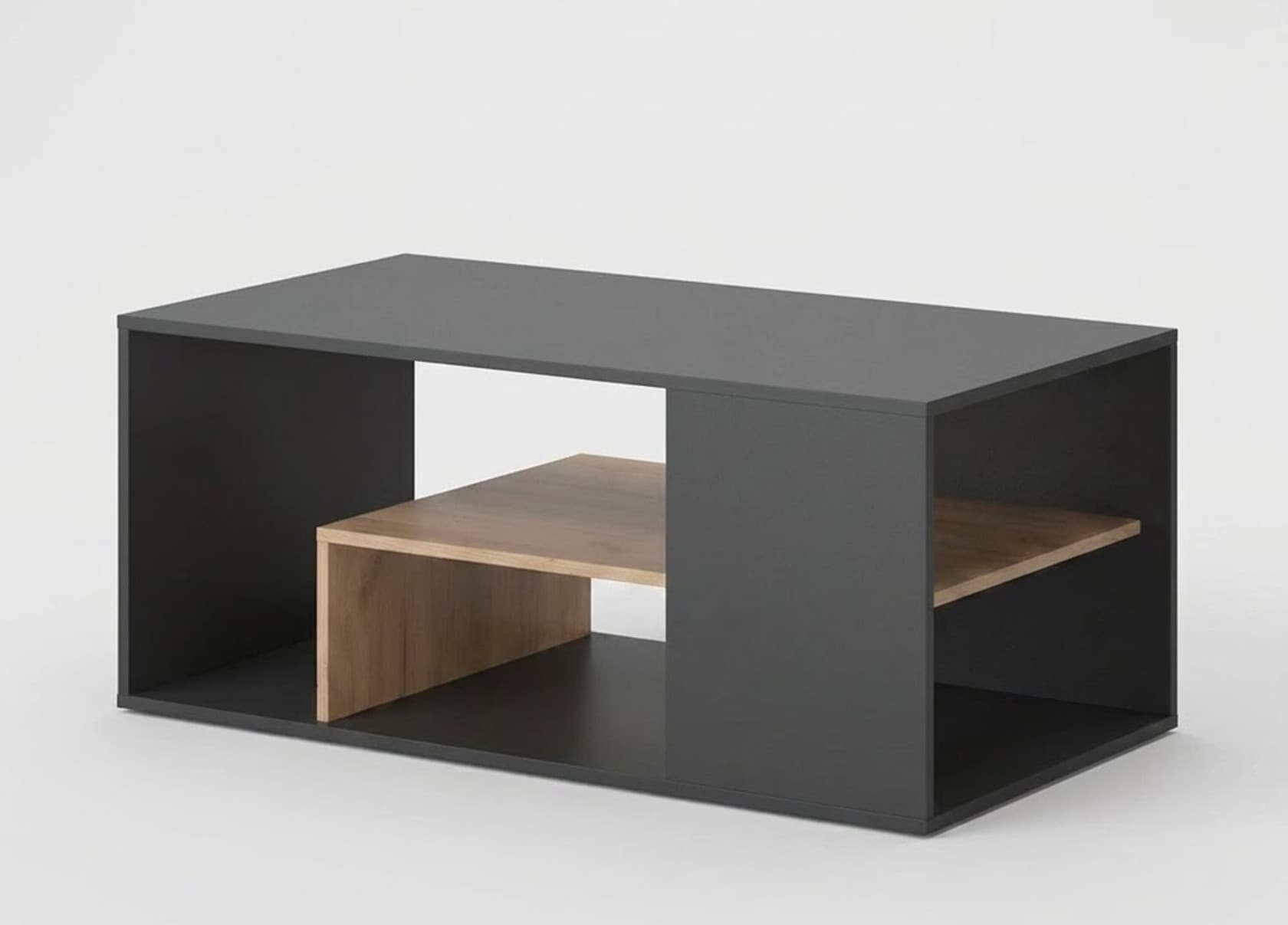 Jurnal masası MB3, laminat, Antrasit/Sonoma, 80x40x40 sm