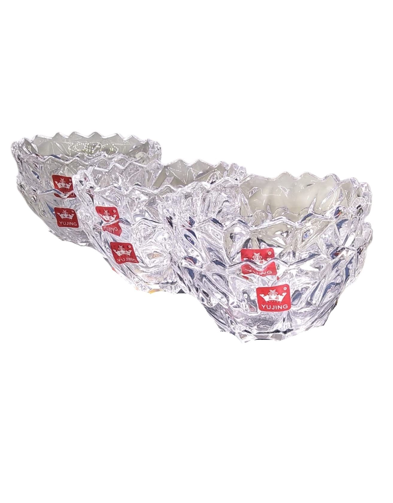 Kasalar dəsti Yujing Glass YJW-7041-4, şəffaf, 6 əd