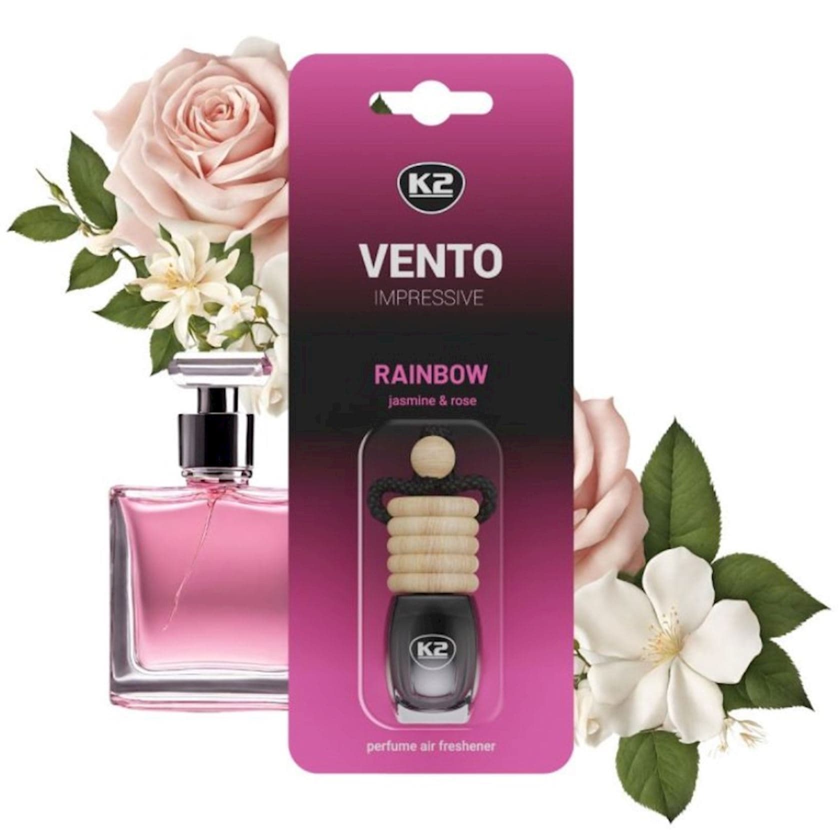 Avtomobil üçün ətirləndirici K2 Vento Impressive Rainbow Jasmine&Rose, 8 ml — image 3
